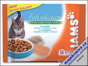 Iams Cat Adult Salmon / Ocean Fish kapsiky 4ks