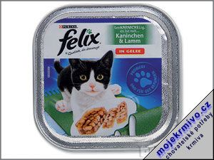 Paštika Felix králík + jehně 100g Paštika Felix králík + jehně 100g