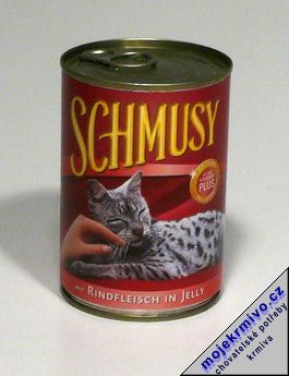 Schmusy Cat konzerva hovz 400g