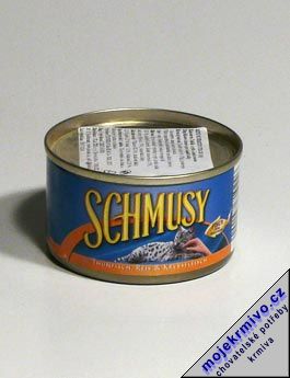 Schmusy Cat konzerva tuk,krab+re 100g