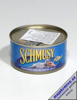 Schmusy Cat konzerva sardinky 185g