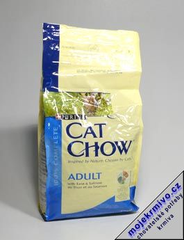 Purina Cat Chow - tuňák,losos 1,5kg