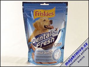Pochoutka DentalFresh zubn pe 150g