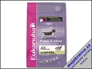 Eukanuba Puppy & Junior Lamb & Rice 1kg - Kliknutm na obrzek zavete
