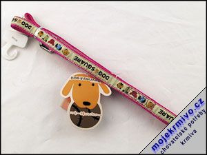 Vodtko nylonov Dog square ribbon 120 cm 1ks
