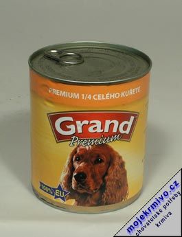GRAND konz. pes Extra s 1/4 kuete 850g - Kliknutm na obrzek zavete