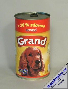 GRAND konz. pes hovz 1150g - Kliknutm na obrzek zavete
