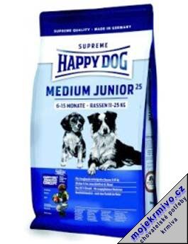 Happy Dog Supreme Jun. Medium Junior 25 (6-15M) 10kg