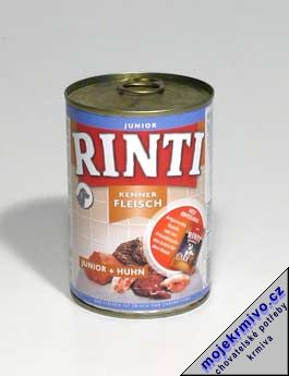 Rinti Dog Junior konzerva kue 400g - Kliknutm na obrzek zavete