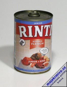 Rinti Dog Junior konzerva hovz 400g