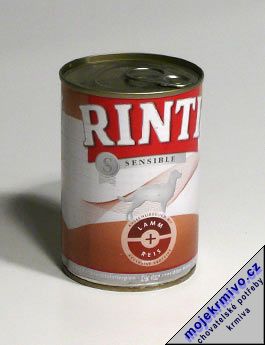 Rinti Dog Sensible konzerva jehn+re 390g