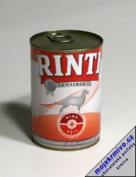 Rinti Dog Sensible konzerva hovz+re 400g