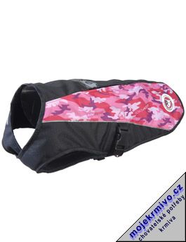Obleček-vesta EZYDOG Element XXL 79cm růžová/camo