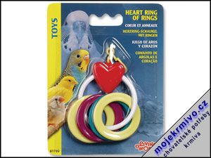 Hraka pta srdce s krouky 1ks - Kliknutm na obrzek zavete