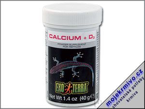 Exo Terra doplkov krmivo kalcium + vitamn D3 40g