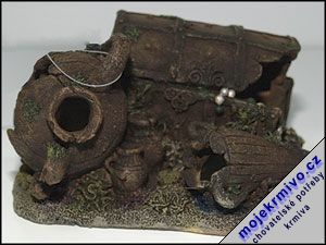 Dekorace akvarijn Poklad 16,5 x 14,5 x 8,5 cm 1ks