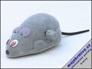 Hračka myš natahovací 1ks