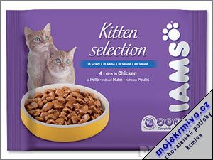 Iams Kitten kapsiky 4ks