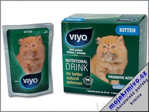 Nápoj Viyo Cat Kitten 7 x 30 ml 210ml