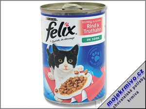 Konzerva Felix hovz + krta v omce 400g