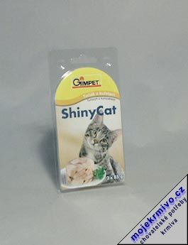 Gimpet kočka konz. ShinyCat tuňák/kuře 2x85g