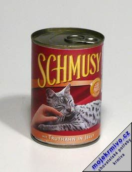 Schmusy Cat konzerva krůta 400g