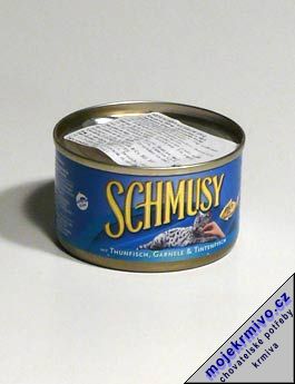 Schmusy Cat konzerva tuňák+dary moře 100g