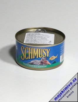 Schmusy Cat konzerva tuk+zelenina 185g
