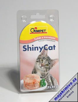 Gimpet kočka konz. ShinyCat tuňák/krevety 2x85g