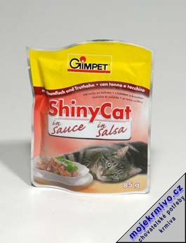 Gimpet kočka konz. ShinyCat Junior tuňák 2x85g