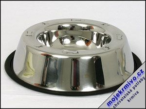 Miska nerez tepan s gumou 17 cm 0,45l
