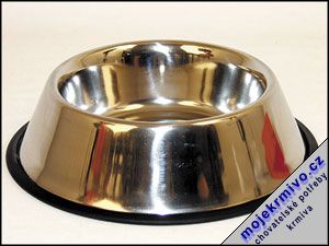 Miska nerez s gumou 25 cm 0,9l