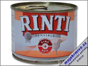 Konzerva Rinti Sensible hovz + re 185g