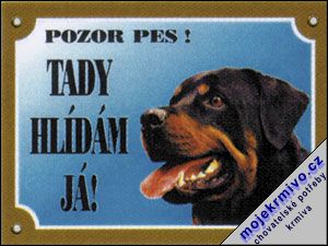 Tabulka rotweiler 1ks