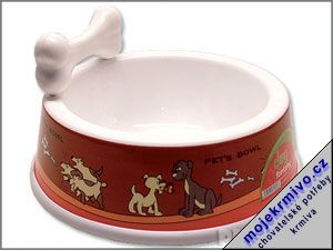 Miska plast s kost 24,5 cm 1ks