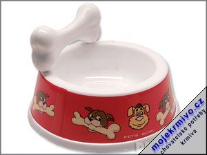 Miska plast s kost 18,5 cm 1ks