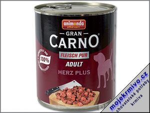 Konzerva Animonda Plus hovz + srdce 800g