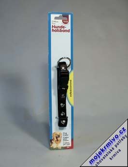Obojek nylon Reflexn s tlapkami 25-40cmx15mm TR 1ks